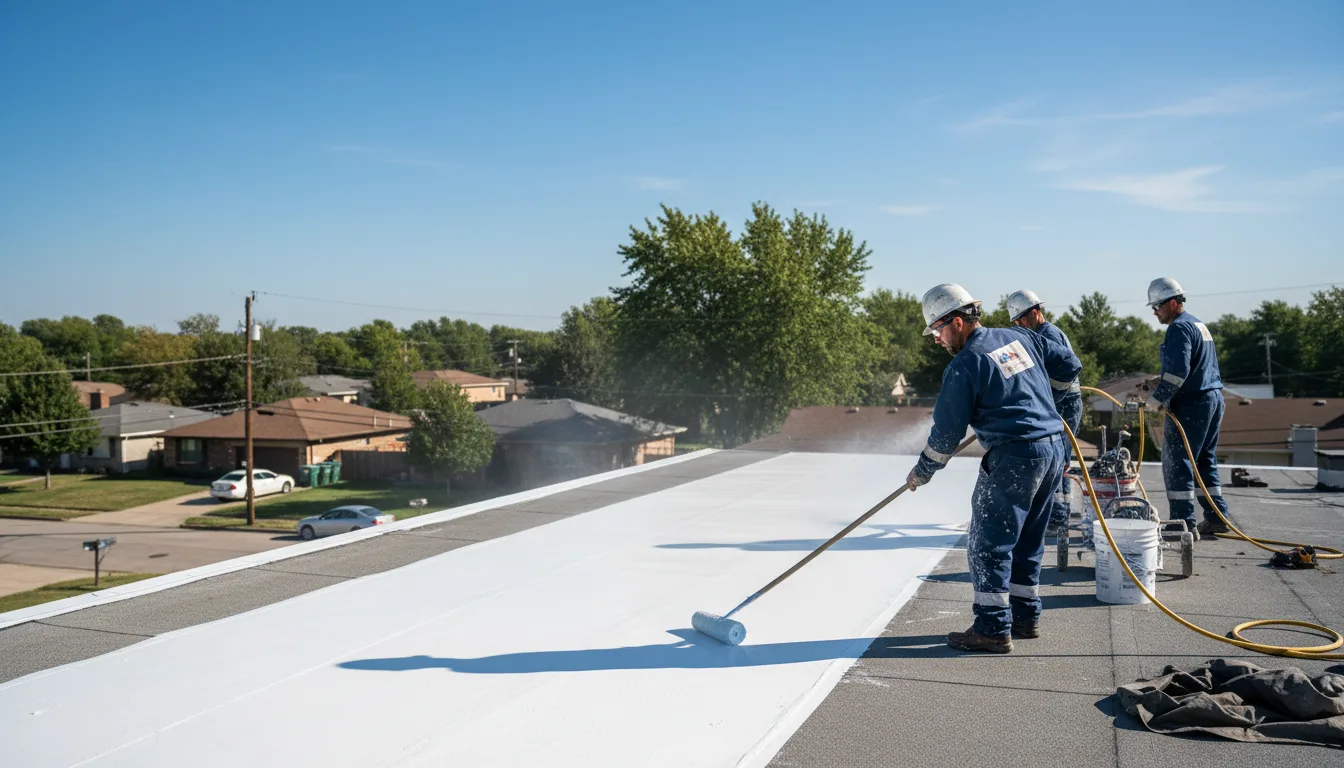Commercial roof coating in Andover, CT near me